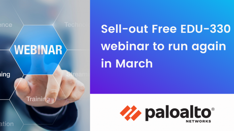 Sell-out Free EDU-330 webinar to run again in March