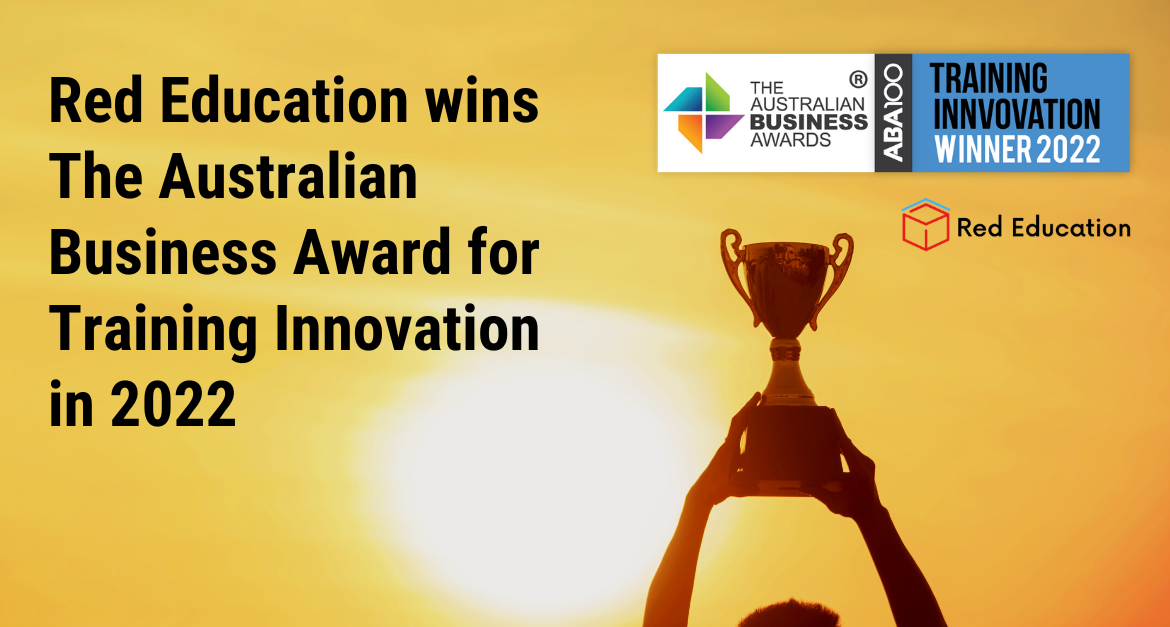 Red Education recognised as Winner of The Australian Business Award for Training Innovation in 2022