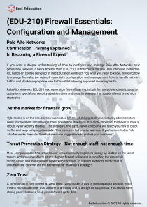 (EDU-210) Firewall Essentials Configuration and Management (1)