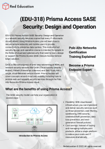 (EDU-318) Prisma Access SASE Security Design and Operation