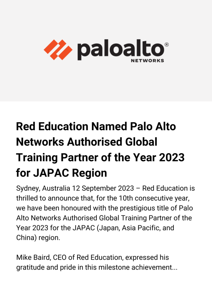 Palo Alto Networks Awards 2023
