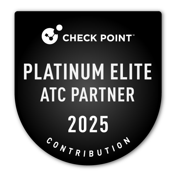 Check Point Software Platinum Elite ATC Partner 2025 badge